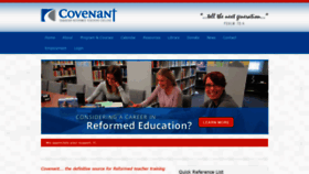 What Covenantteacherscollege.com website looked like in 2019 (4 years ago)
