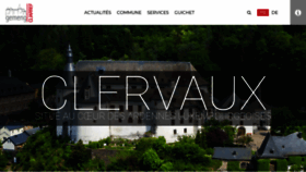 What Clervaux.lu website looked like in 2019 (4 years ago)