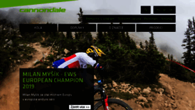 What Cannondalebikes.cz website looked like in 2019 (4 years ago)