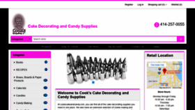 What Cookscakeandcandy.com website looked like in 2019 (4 years ago)