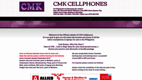 What Cmkcellphones.com website looked like in 2019 (4 years ago)