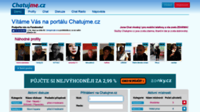 What Chatujme.cz website looked like in 2019 (4 years ago)