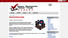 What Censusatschool.ca website looked like in 2019 (4 years ago)