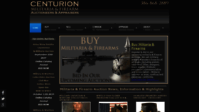 What Centurionauctions.com website looked like in 2019 (4 years ago)