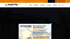 What Camping-municipal-de-la-plage.com website looked like in 2019 (4 years ago)