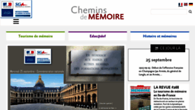 What Cheminsdememoire.gouv.fr website looked like in 2019 (4 years ago)