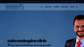 What Cairospineclinic.com website looked like in 2019 (4 years ago)