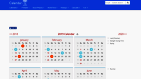 What Calendar-12.com website looked like in 2019 (4 years ago)