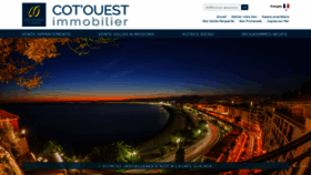 What Cotouest-immobilier.com website looked like in 2019 (5 years ago)