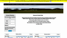 What Cannock.play-cricket.com website looked like in 2019 (4 years ago)