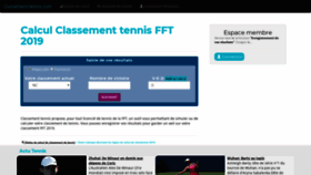 What Classement-tennis.com website looked like in 2019 (4 years ago)