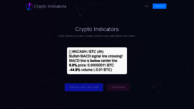 What Cryptoindicators.net website looked like in 2019 (4 years ago)