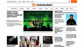 What Chainbulletin.com website looked like in 2019 (4 years ago)