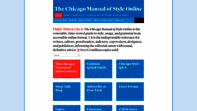 What Chicagomanualofstyle.org website looked like in 2019 (4 years ago)