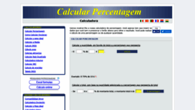 What Calcularporcentagem.com website looked like in 2019 (4 years ago)