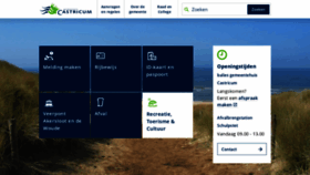 What Castricum.nl website looked like in 2019 (6 years ago)