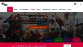 What Curiousminds.org.uk website looked like in 2019 (4 years ago)