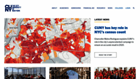 What Cuny.edu website looked like in 2019 (4 years ago)