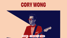 What Corywongmusic.com website looked like in 2019 (4 years ago)