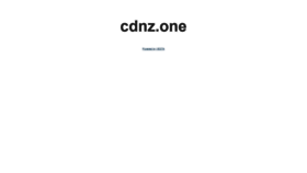 What Cdnz.one website looked like in 2019 (4 years ago)