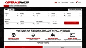 What Centralepneus.ch website looked like in 2019 (4 years ago)