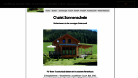 What Chaletsonnenschein.at website looked like in 2019 (4 years ago)