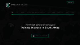 What Capeaudiocollege.co.za website looked like in 2019 (4 years ago)