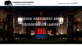 What Civilrightsca.com website looked like in 2019 (4 years ago)