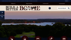 What Cityofbowietx.com website looked like in 2019 (4 years ago)