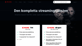What Cmore.se website looked like in 2019 (4 years ago)