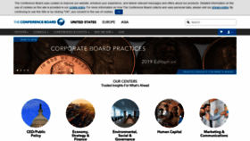 What Conferenceboard.org website looked like in 2019 (4 years ago)