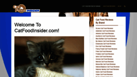 What Catfoodinsider.com website looked like in 2019 (6 years ago)