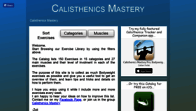 What Calisthenicsmastery.com website looked like in 2019 (4 years ago)