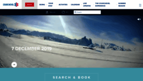 What Courchevel.com website looked like in 2019 (4 years ago)