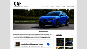 What Canadianautoreview.com website looked like in 2019 (4 years ago)
