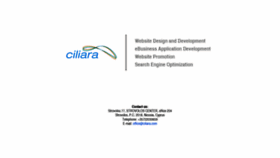What Ciliara.com website looked like in 2019 (4 years ago)