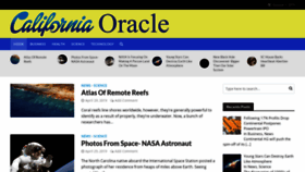 What Californiaoracle.com website looked like in 2019 (4 years ago)