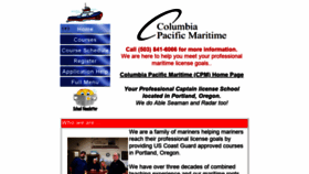 What Columbiapacificmaritime.com website looked like in 2019 (4 years ago)
