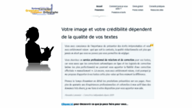 What Correction-orthographe-grammaire.com website looked like in 2019 (4 years ago)