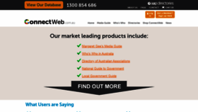 What Connectweb.com.au website looked like in 2019 (4 years ago)