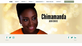 What Chimamanda.com website looked like in 2019 (4 years ago)
