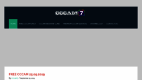 What Cccam7.com website looked like in 2019 (4 years ago)