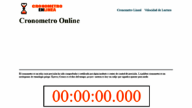 What Cronometroenlinea.com website looked like in 2019 (4 years ago)
