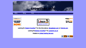 What Crowther.info website looked like in 2019 (4 years ago)