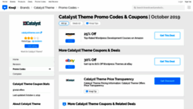 What Catalysttheme.bluepromocode.com website looked like in 2019 (4 years ago)