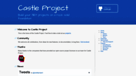 What Castleproject.org website looked like in 2019 (4 years ago)