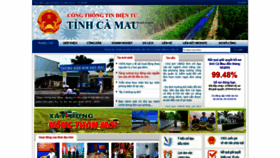 What Camau.gov.vn website looked like in 2019 (4 years ago)