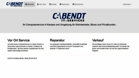 What Cbendt.de website looked like in 2019 (4 years ago)