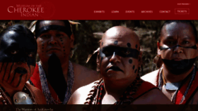 What Cherokeemuseum.org website looked like in 2019 (4 years ago)