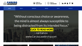 What Carusoleadership.com website looked like in 2019 (4 years ago)